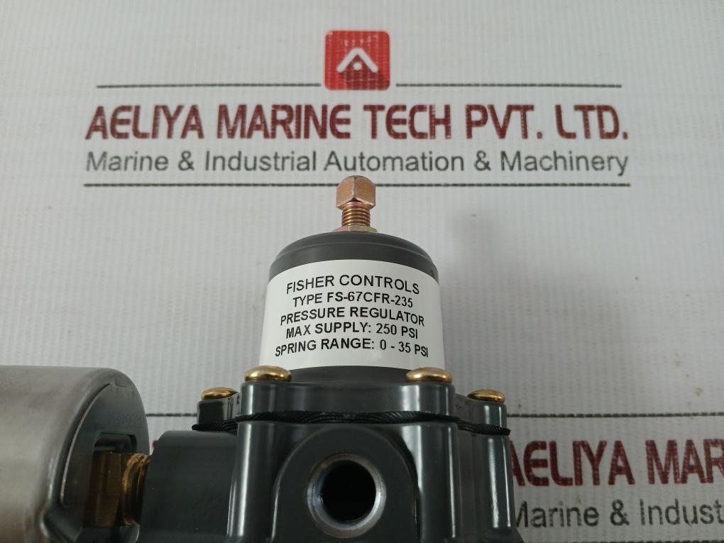 Fs-67cfr-235-Instrument-Supply-Regulator-With-Brass-Gauge-By-Fisher-9