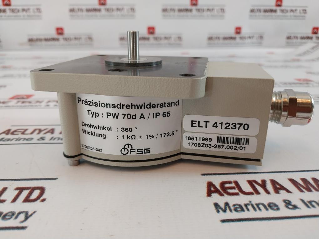 Fsg Pw 70Da/Ip65 Precision Rotational Resistance Potentiometer 1708Z03-042