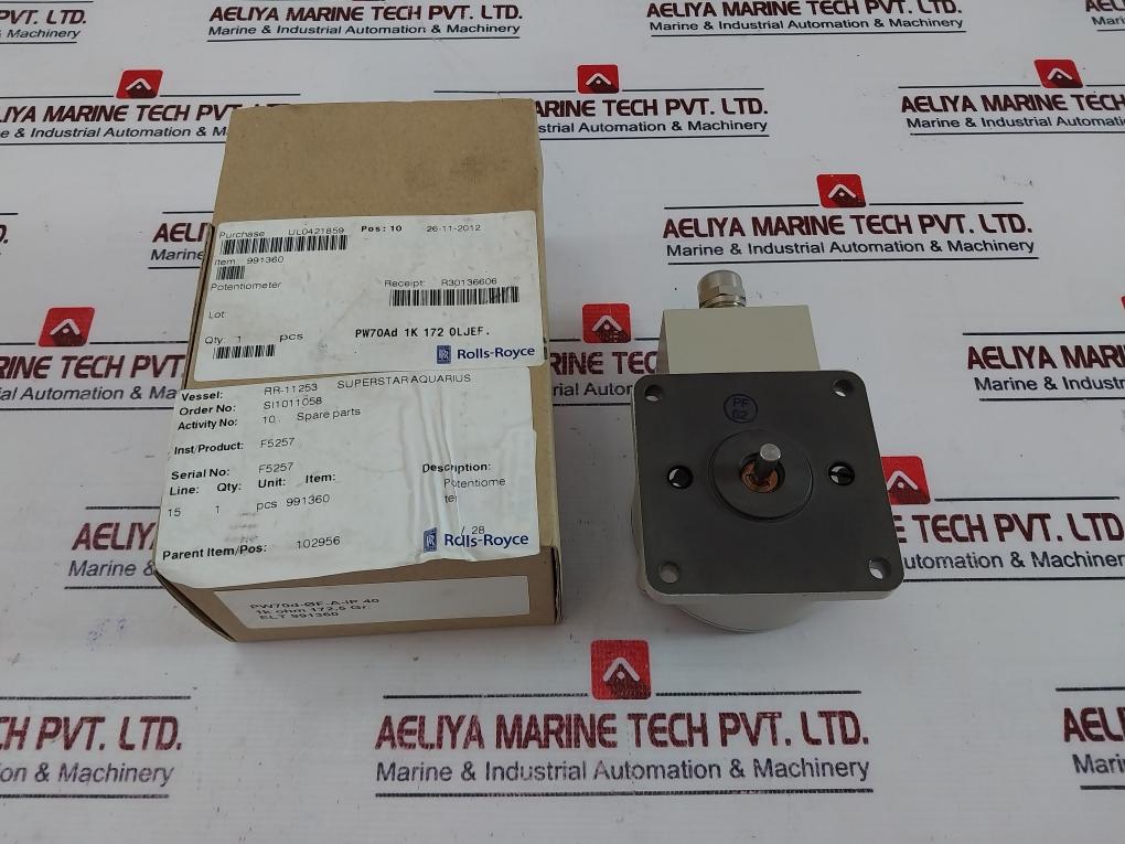 Fsg Pw 70d/of/a/ip40 Potentiometer 360° 1 Kohm ± 1%/172.5°