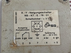 Fsg Ns-kt/E/78/01 Tilt Switch Angle Sensor 20-30V Dc (Parts Only)