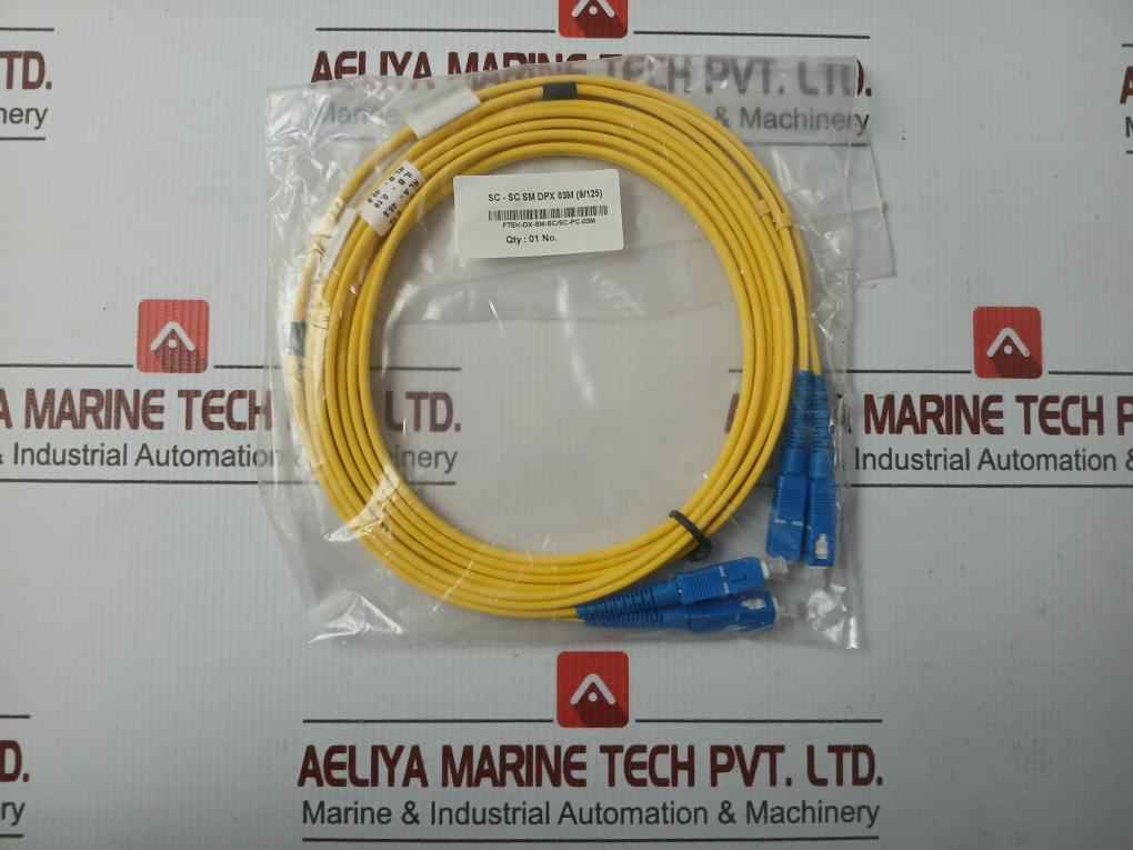 Ftek-dx-sm-sc/Sc-pc-03M Duplex Fiber Optic Patch Cable Sc-sc Sm Dpx 03M (9/125)