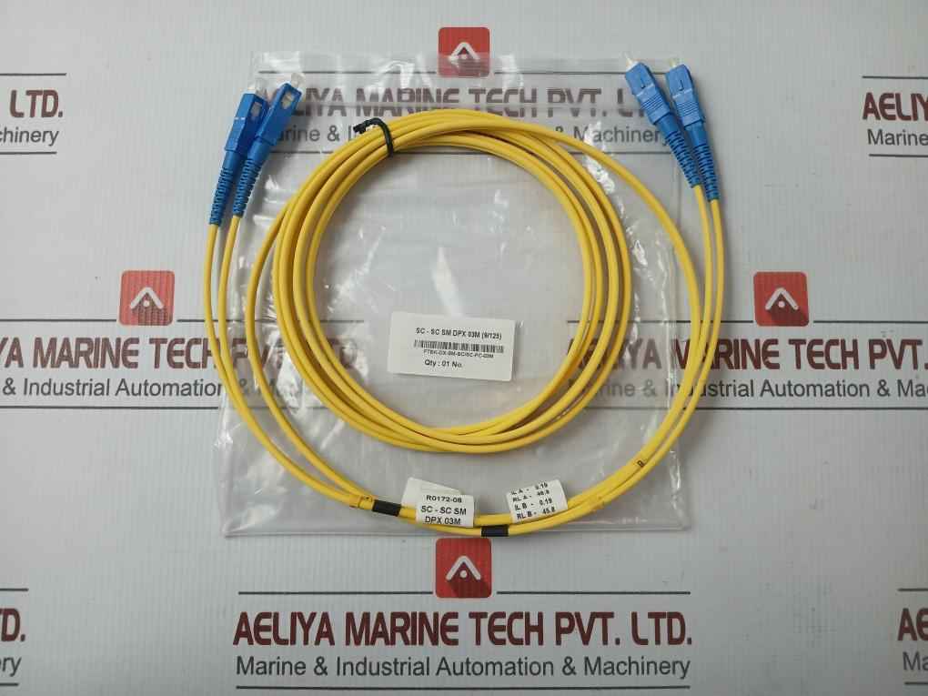 Ftek-dx-sm-sc/Sc-pc-03M Duplex Fiber Optic Patch Cable Sc-sc Sm Dpx 03M (9/125)