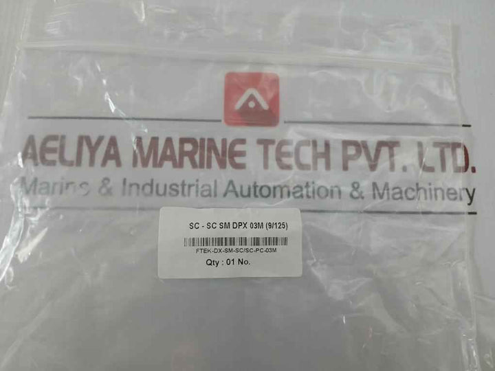 Ftek-dx-sm-sc/Sc-pc-03M Fiber Optic Patch Cable- 70 Gm