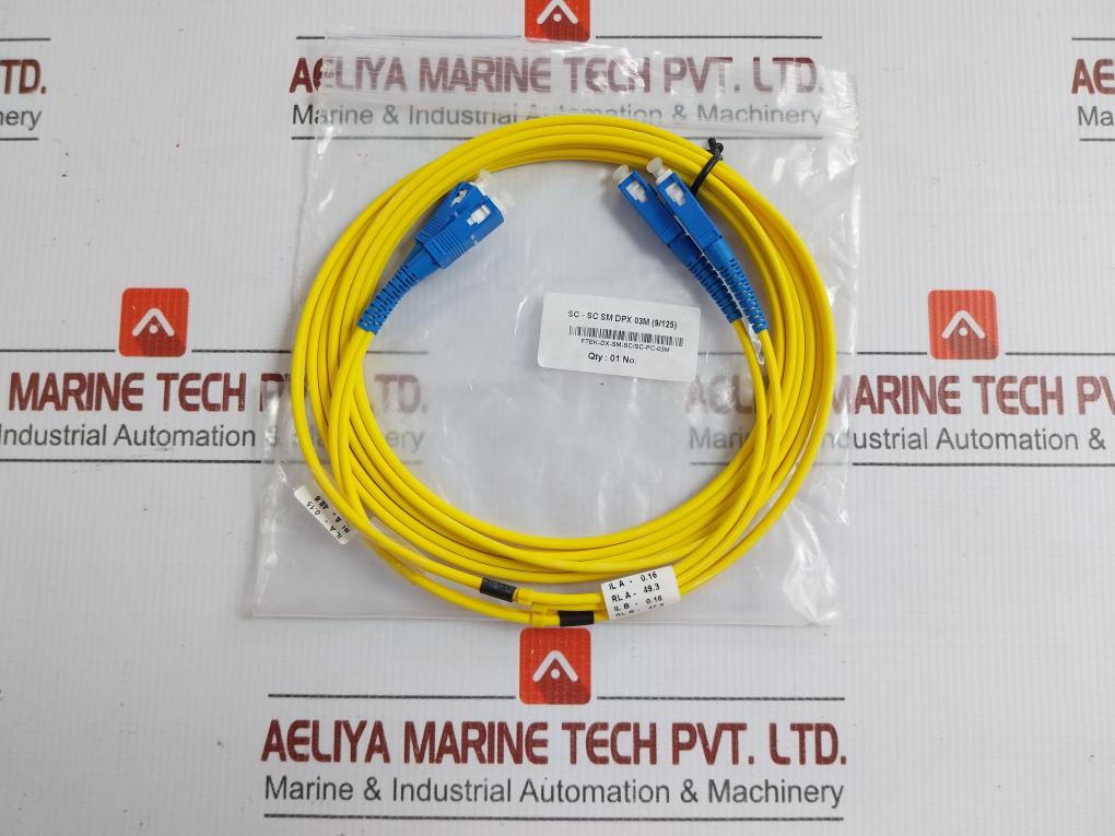 Ftek-dx-sm-sc/Sc-pc-03M Fibre Optic Patch Cable Set 320 Gm