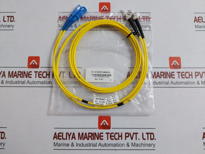 Ftek-dx-sm-sc/St-pc-02M Duplex Fiber Optic Patch Cable Set 2M New Condition