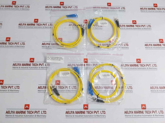Ftek-dx-sm-sc/St-pc-02M Single Mode Duplex Fiber Optic Patch Cable Set New Condition