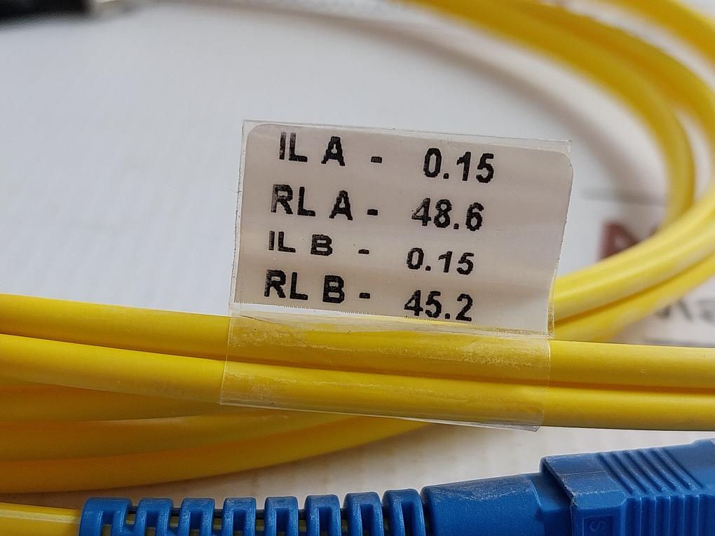 Ftek-dx-sm-sc/St-pc-02M Single Mode Duplex Fiber Optic Patch Cable Set New Condition