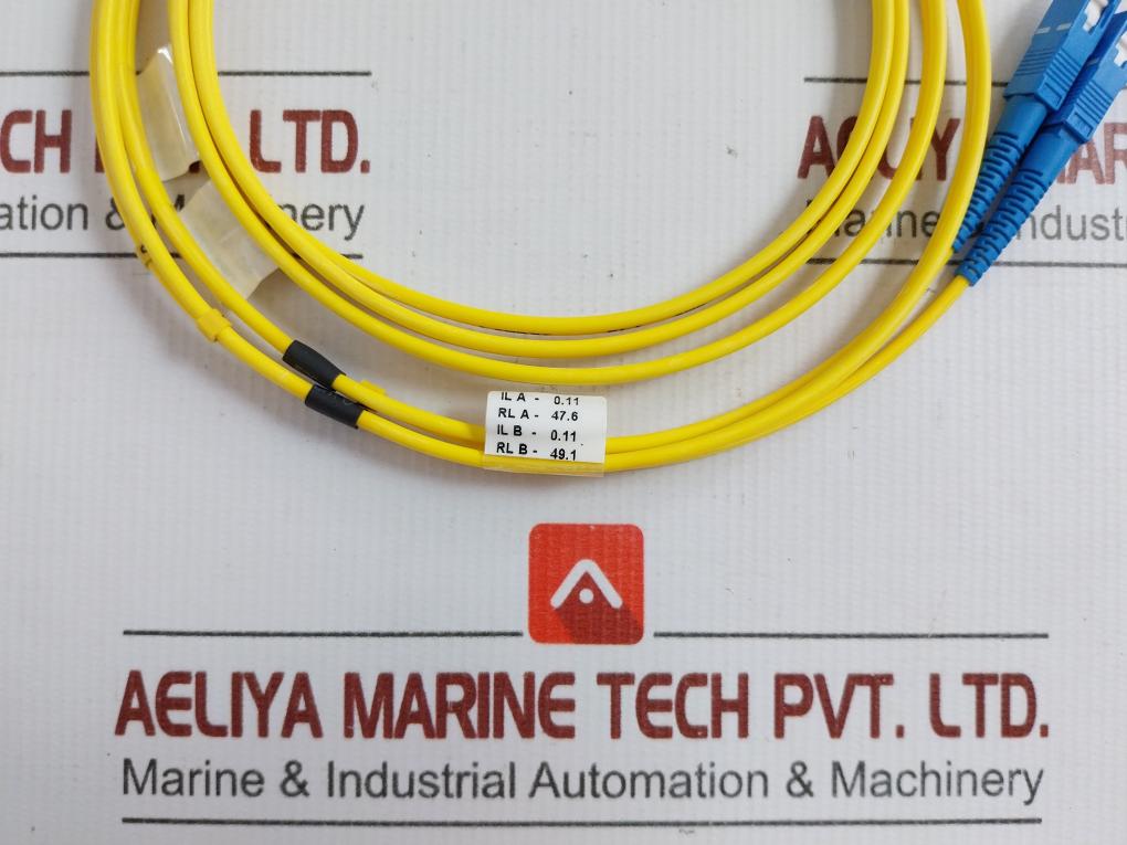Ftek-dx-sm-sc/St-pc-02M Single Mode Duplex Fiber Optic Patch Cable Set New Condition
