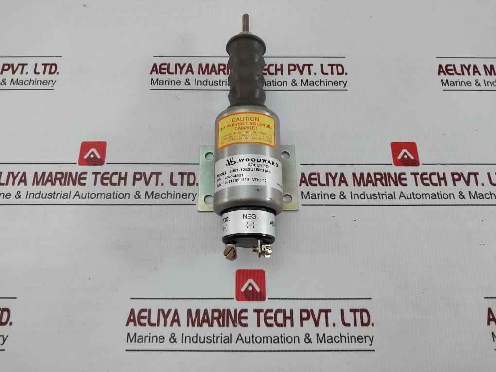 Fuel Shutoff Solenoid 2001-12E2U1B2S1A Woodward