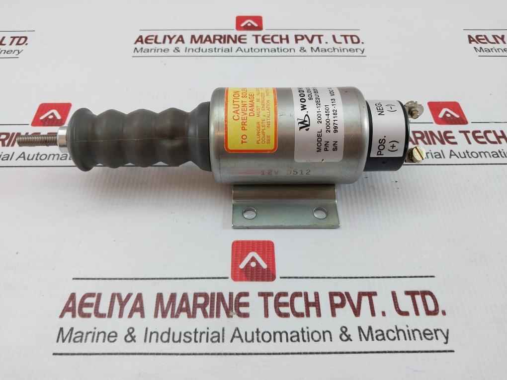 Fuel Shutoff Solenoid 2001-12E2U1B2S1A Woodward