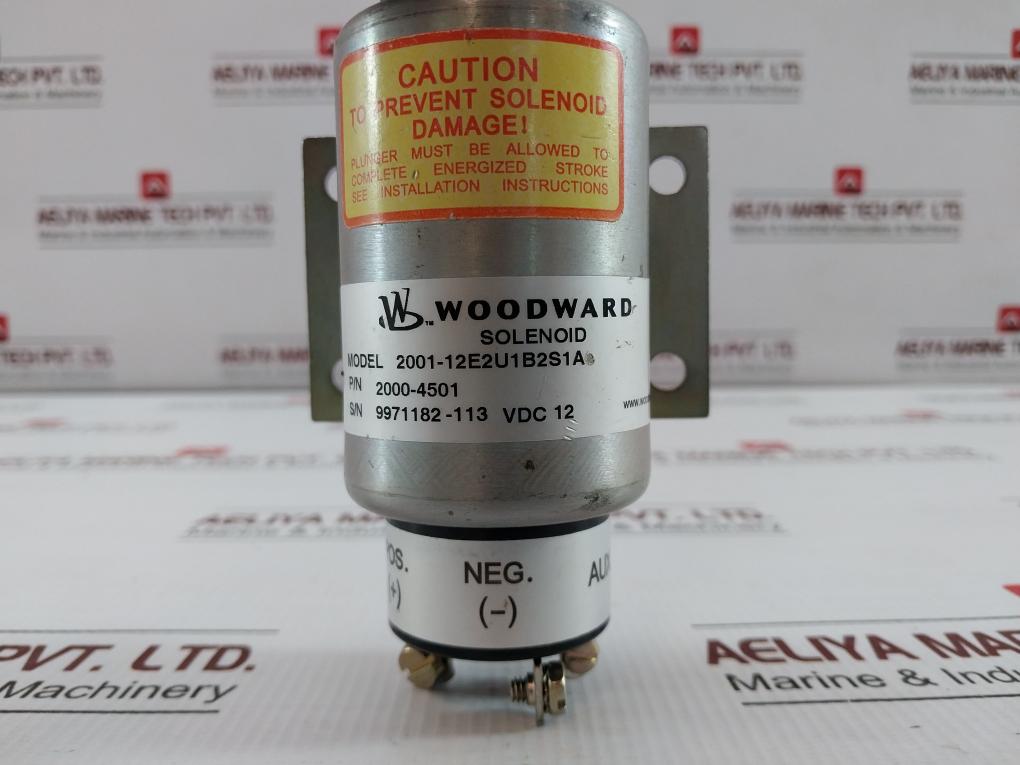 Fuel Shutoff Solenoid 2001-12E2U1B2S1A Woodward