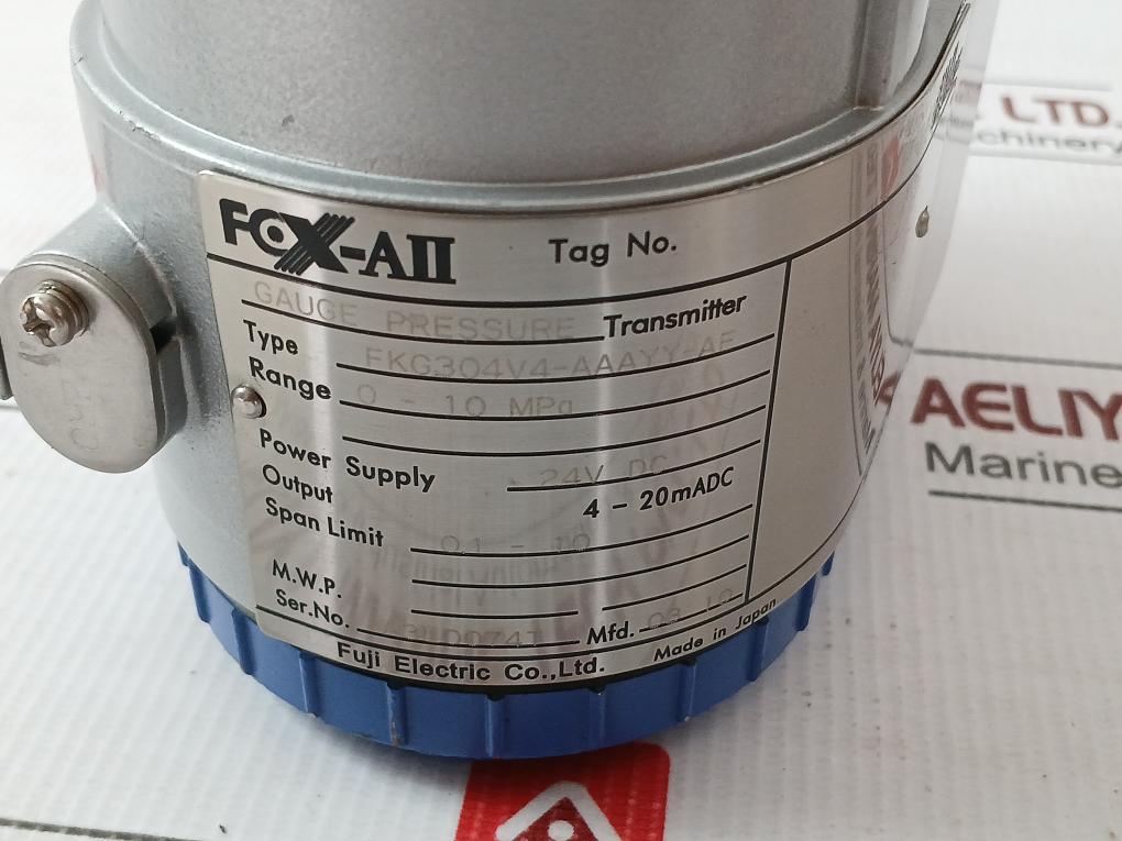 Fuji Electric Gauge Pressure Transmitter 24vdc 0-10mpa Fkg304v4-Aaayy-Ae