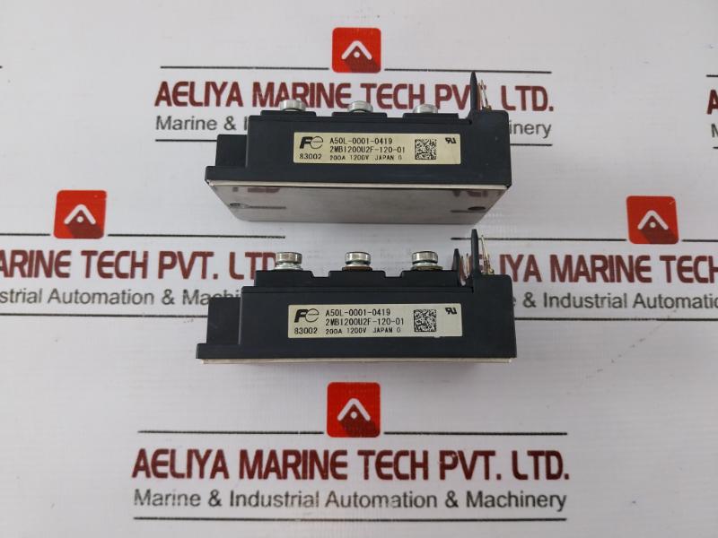 Fuji Electric A50l-0001-0419 Igbt Module 2mbi200u2f-120-01, 200a 1200v