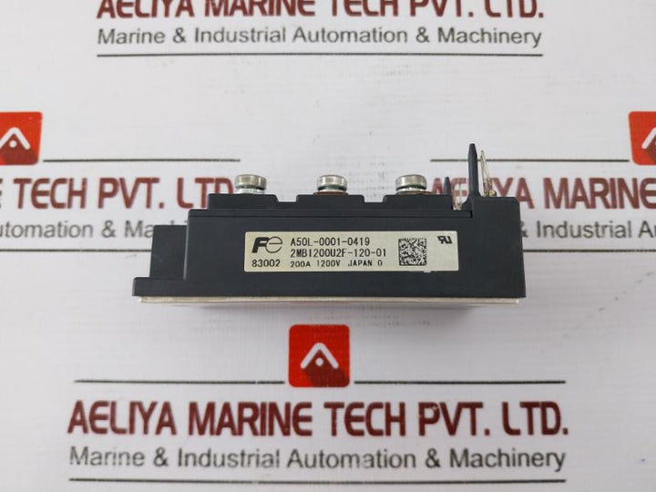 Fuji Electric A50l-0001-0419 Igbt Module 2mbi200u2f-120-01, 200a 1200v