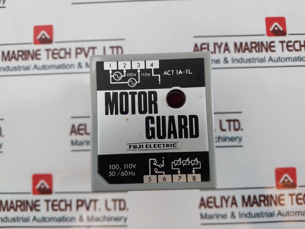 Fuji Electric Act 1a-1l Motor Guard Relay Unit 100, 110v 50/60 Hz