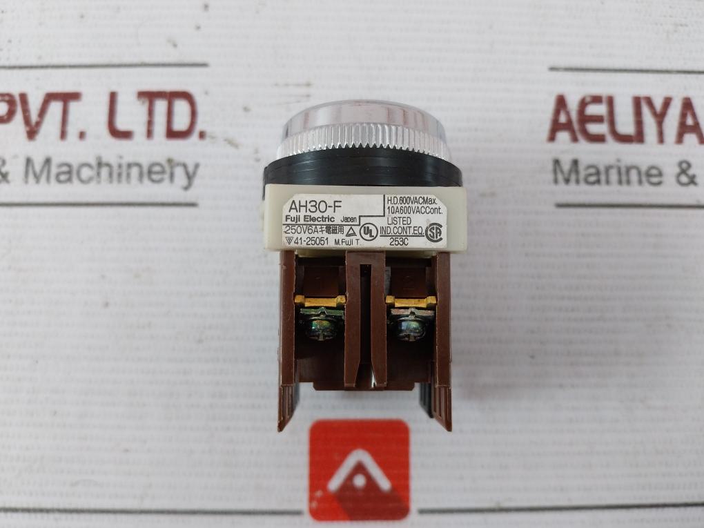 Fuji Electric Ah30-f Pushbutton Switch 250V 6A 10A 600Vac