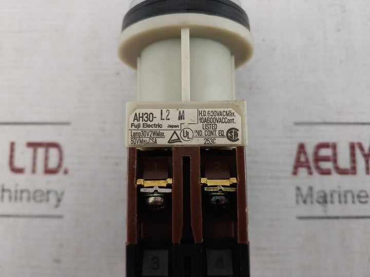 Fuji Electric Ah30-l2 Green Push Button Command Switch 200-220V 50-60Hz