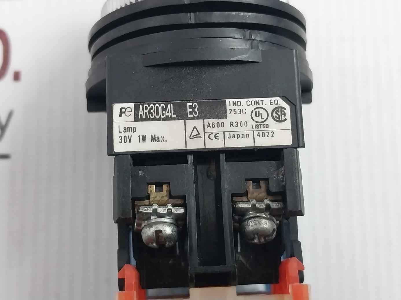 Fuji Electric Ar30g4l E3 Pushbutton Switch 10a