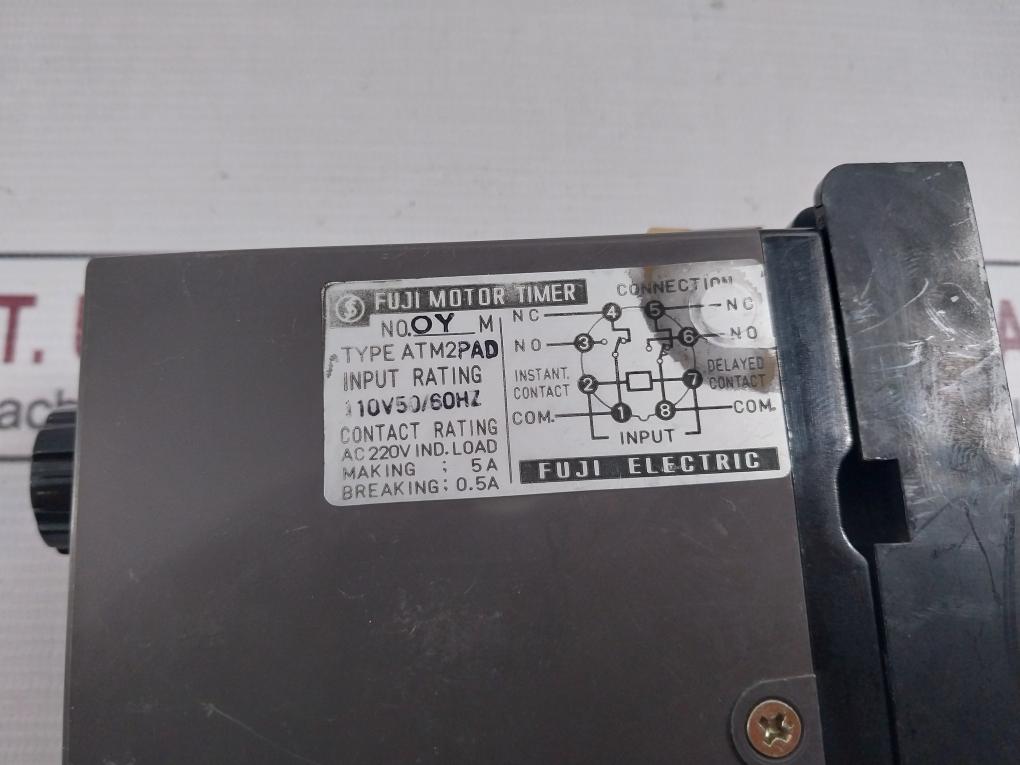 Fuji Electric Atm2Pad Motor Timer 110V 50/60Hz Atx1Ps