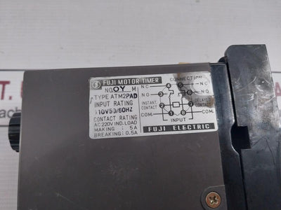 Fuji Electric Atm2Pad Motor Timer 110V 50/60Hz Atx1Ps