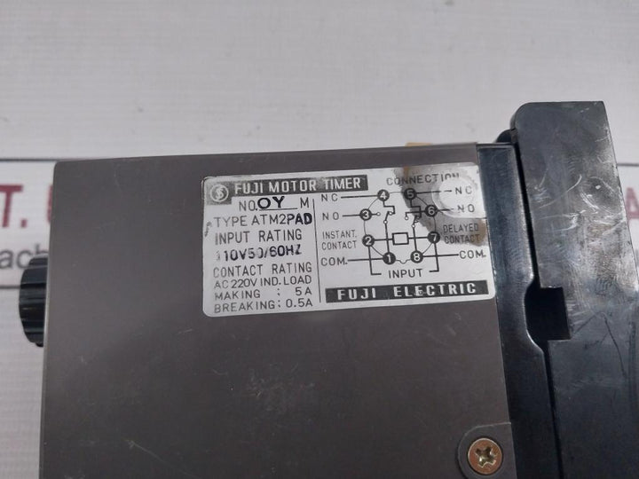 Fuji Electric Atm2Pad Motor Timer 110V 50/60Hz Atx1Ps