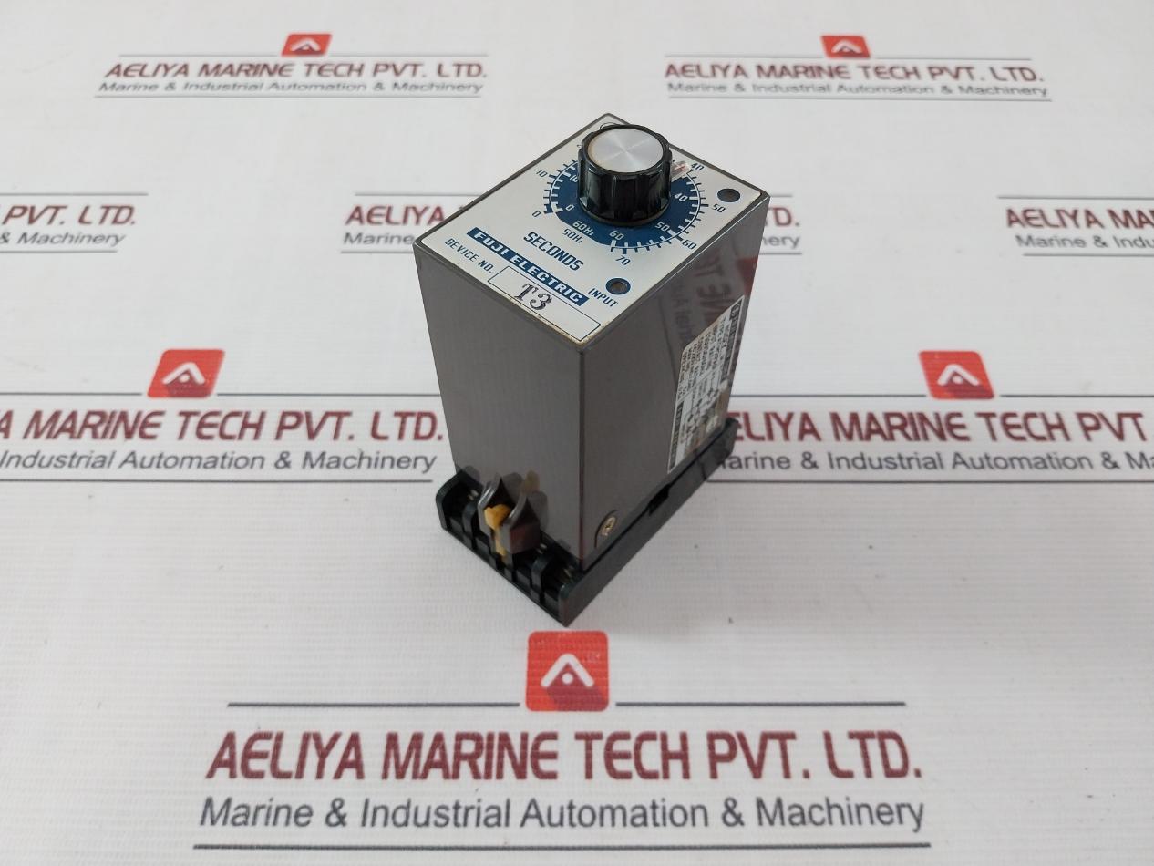 Fuji Electric Atm2Pad Motor Timer With Base 0-60Sec 110V 50/60Hz