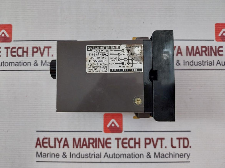 Fuji Electric Atm2Pad Motor Timer With Base 0-60Sec 110V 50/60Hz