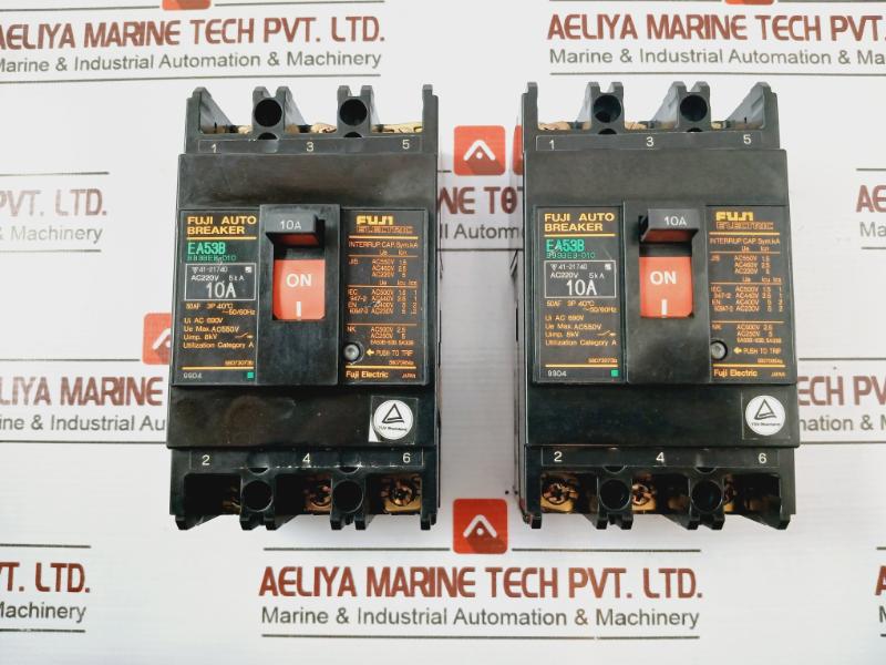 Fuji Electric Ea53B 3-pole Automatic Circuit Breaker 50/60Hz Ac550V