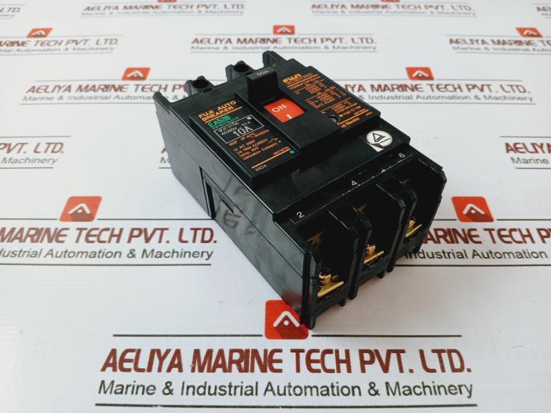 Fuji Electric Ea53B 3-pole Automatic Circuit Breaker 50/60Hz Ac550V