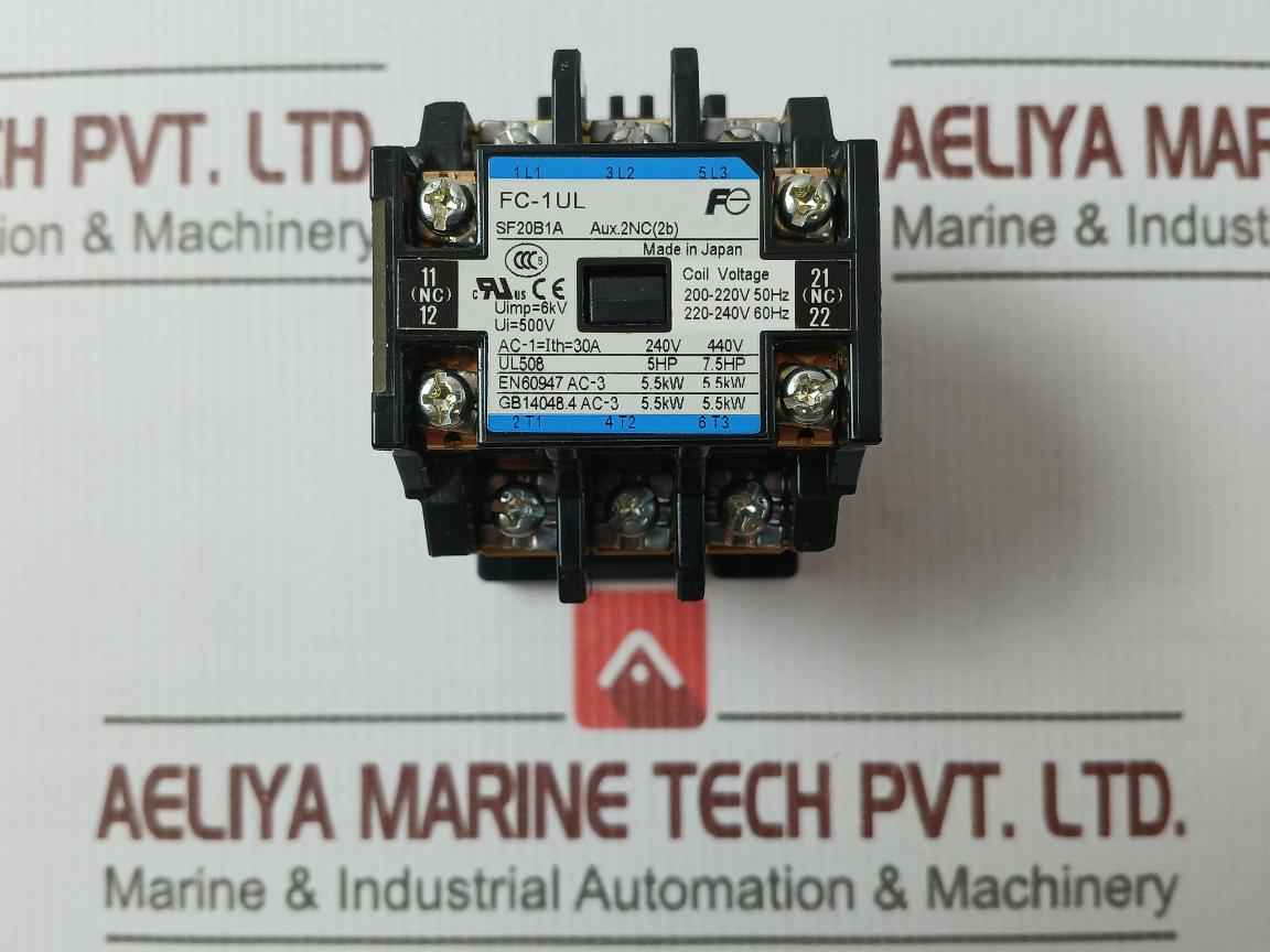 Fuji Electric Fc-1Ul Series Magnetic Contactor 6Kv 500V