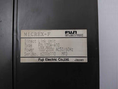 Fuji Electric Fdl120A Programmable Logic Controller Micrex-f 100/200V Ac 50/60Hz