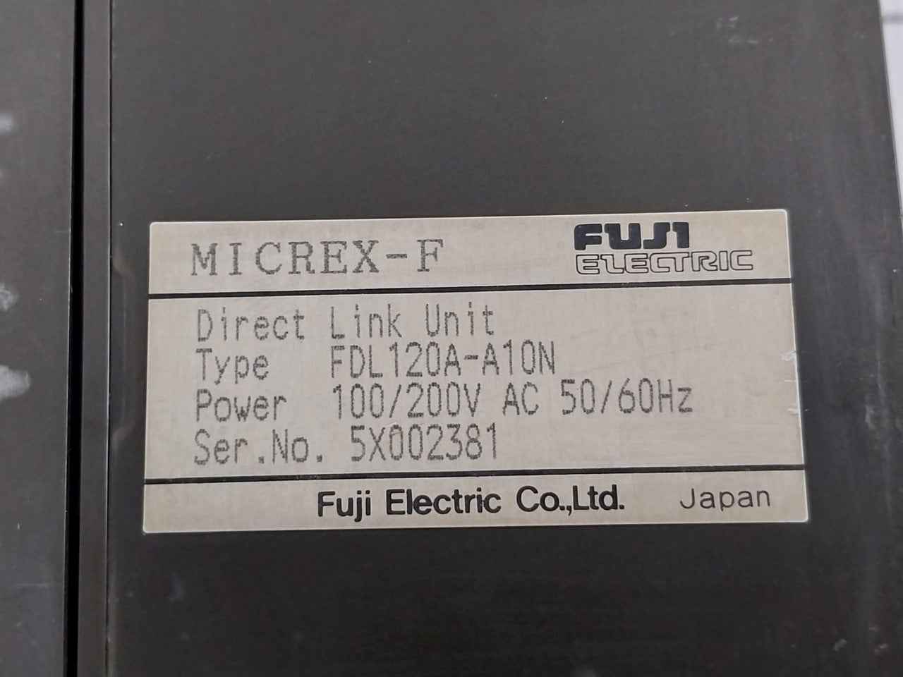 Fuji Electric Fdl120a-a10n Plc Direct-connection Bus Expansion Unit 50/60hz