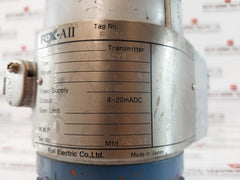 Fuji Electric Fhgb03v4-pacyy-aa Gauge Pressure Transmitter 1/2" Npt-6000 Psi