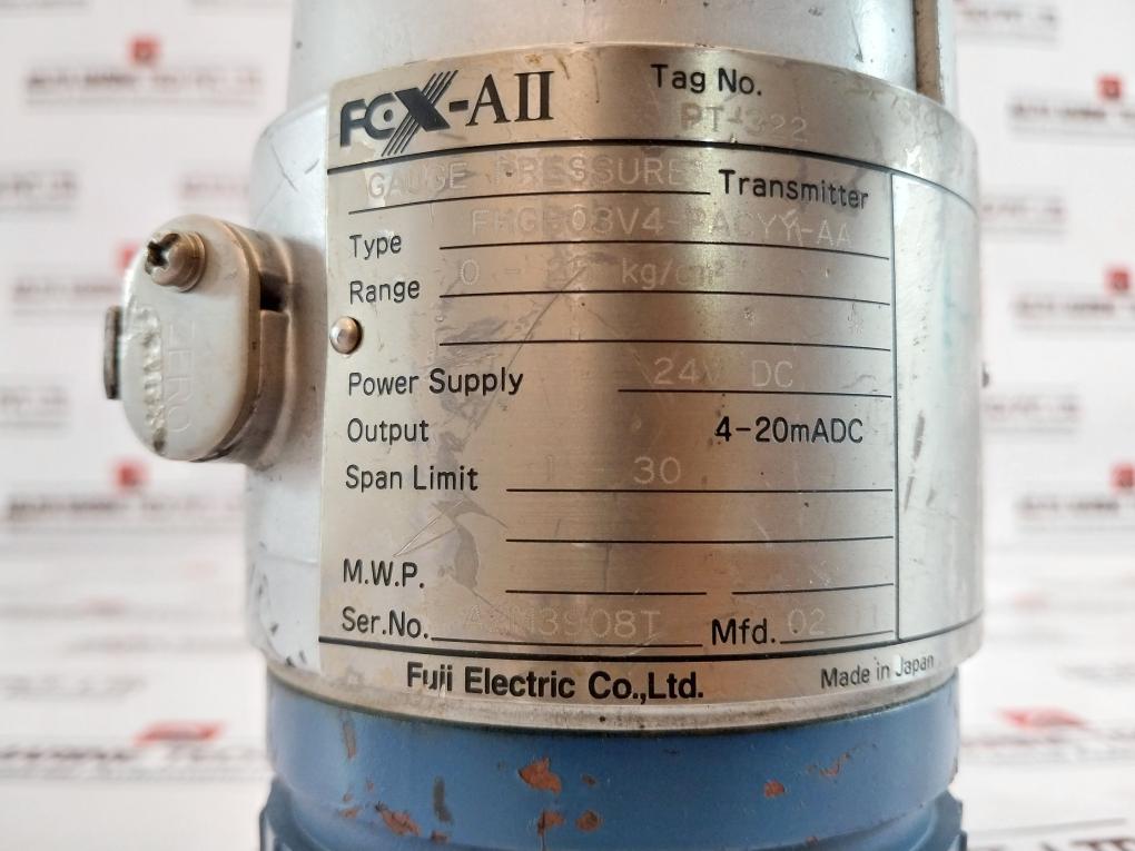 Fuji Electric Fhgb03V4-pacyy-aa Gauge Pressure Transmitter 1/2