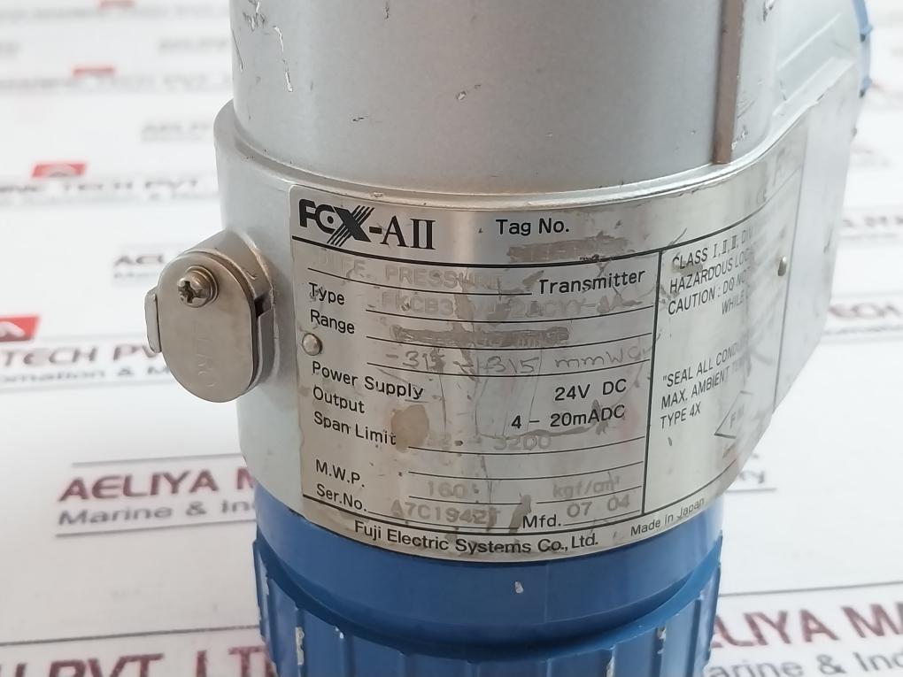 FUJI ELECTRIC FKCB35V4-2DCYY-AA Pressure Transmitter