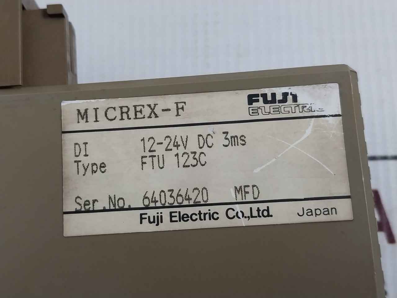 Fuji Electric Ftu123c Input Module Digital 12-24v Dc 3ms