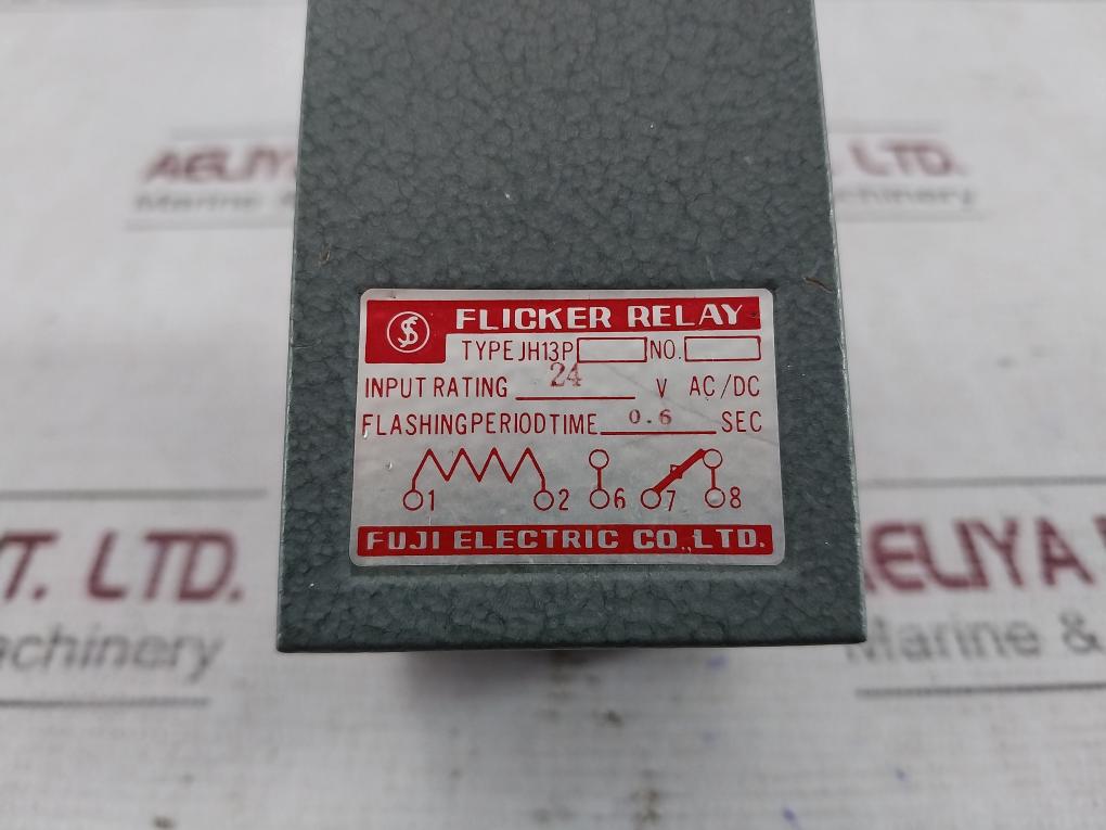 Fuji Electric Jh13P Flicker Relay 24V Ac/Dc Input 0.6 Sec Flash Time