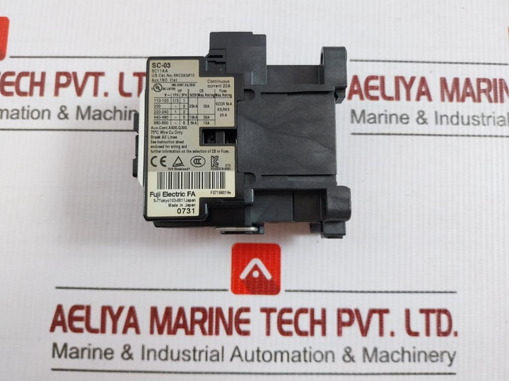 Fuji Electric Magnetic Contactor Sc11Aa 690V/20A