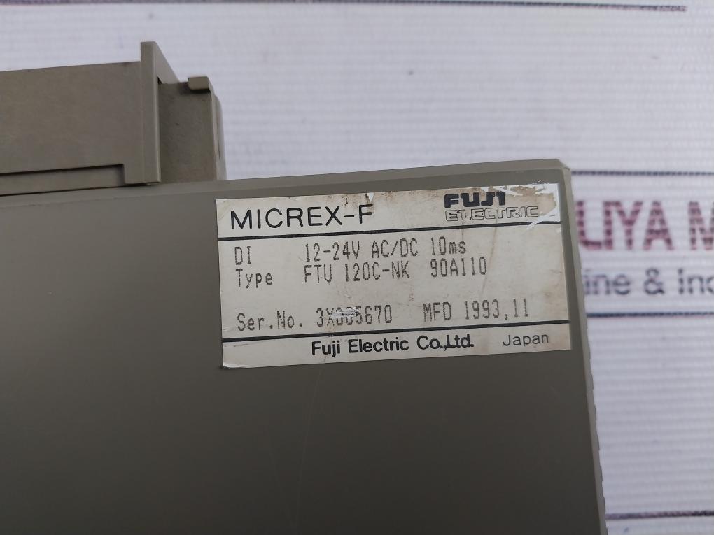 Fuji Electric Micrex-f Ftu 120C-nk Digital Input Module 12-24V Dc