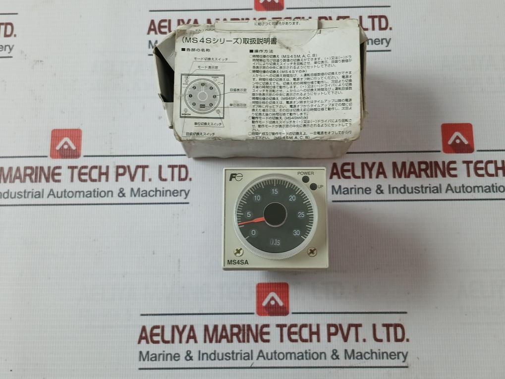 Fuji Electric Ms4Sa-ap Miniature Size Super Timer Module 100–240V Ac 50/60Hz