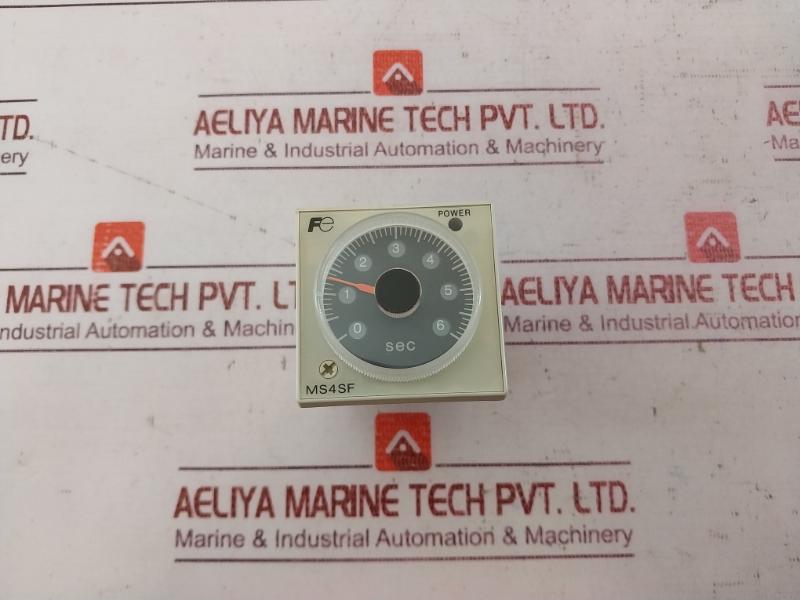 Fuji Electric Ms4Sf-ap1T Super Timer 100-240Vac 50/60Hz 3A 250Vac 0-6 Sec