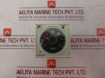 Fuji Electric Ms4Sf-ap1T Super Timer 100-240Vac 50/60Hz 3A 250Vac 0-6 Sec