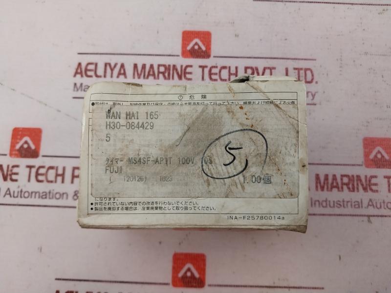 Fuji Electric Ms4Sf-ap1T Super Timer 100-240Vac 50/60Hz 3A 250Vac 0-6 Sec