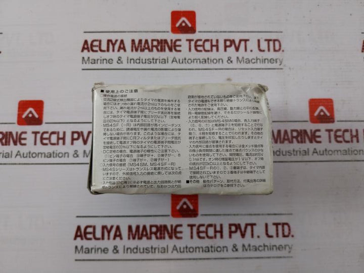 Fuji Electric Ms4Sr-apn Ms4S Series Super Timer Module 0-6 Sec 100-240Vac 50/60Hz