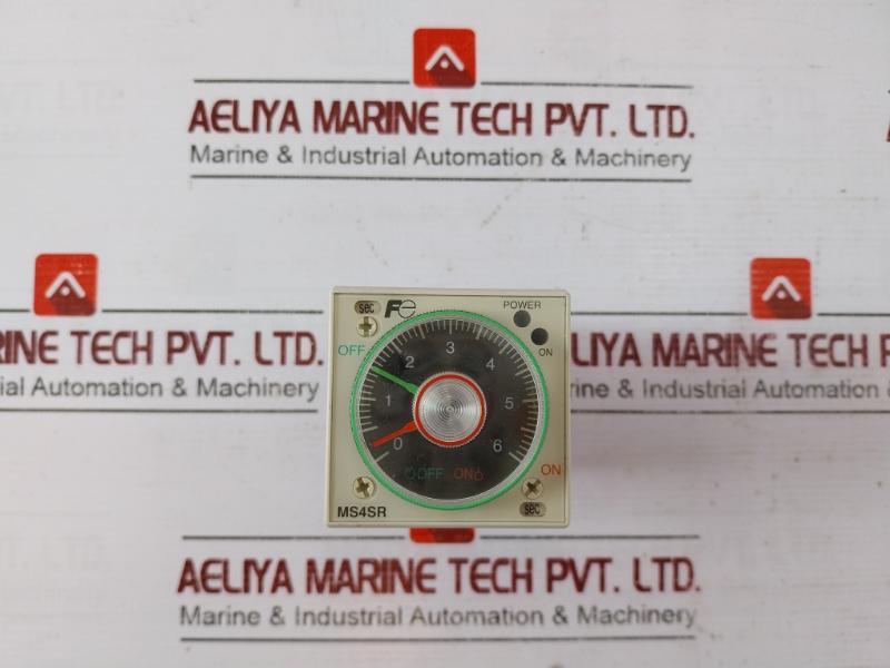 Fuji Electric Ms4Sr-apn Ms4S Series Super Timer Module 0-6 Sec 100-240Vac 50/60Hz