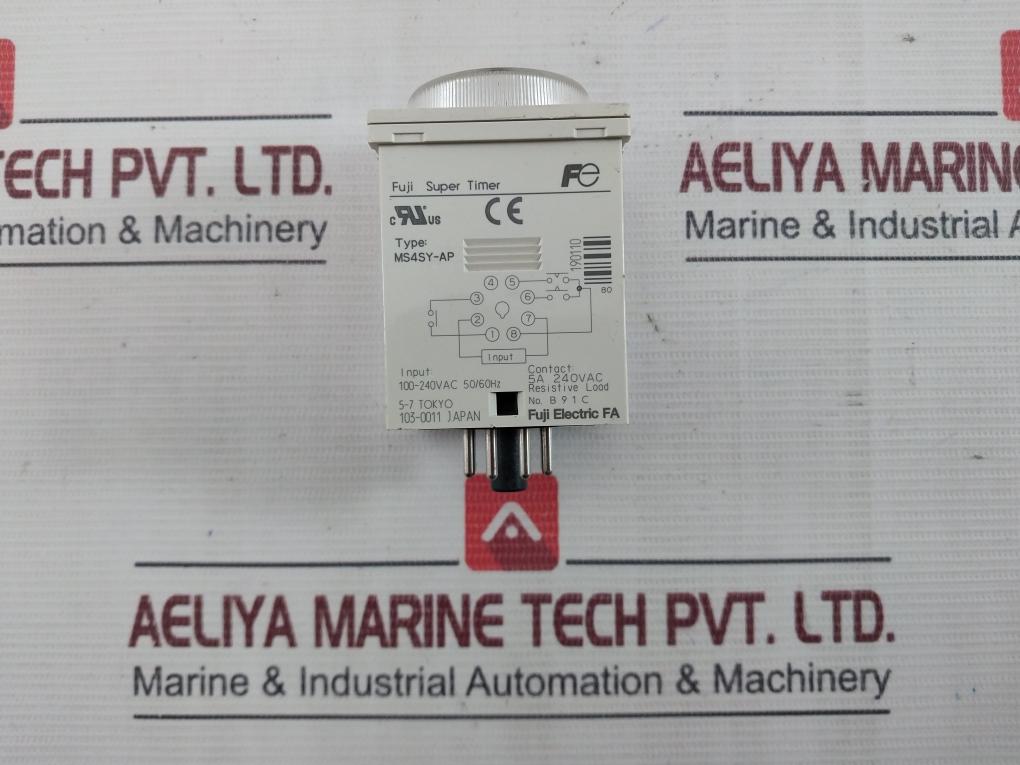 Fuji Electric Ms4Sy-ap Super Timer 0-60 Sec 50/60Hz