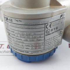 Fuji Electric Pressure Transmitter Fkpv03V5Akaby0Y, 28Vdc 1 875/30 Bar G