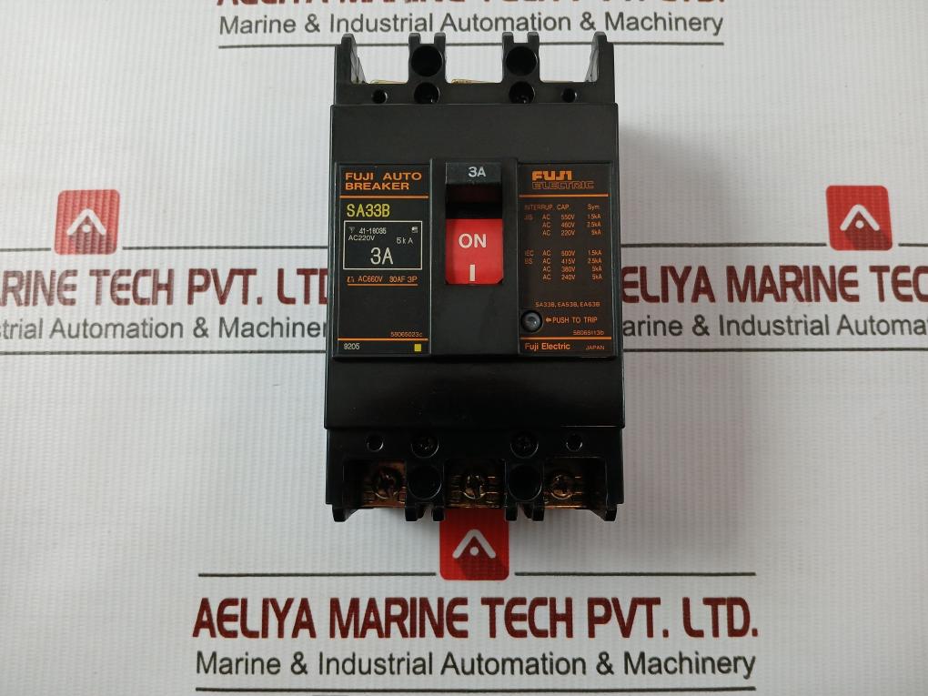 Sa33B Circuit Breaker Fuji Electric Ac660V