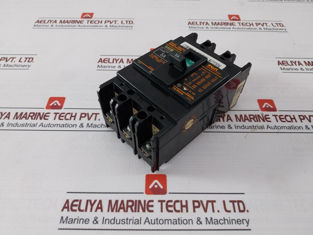 Fuji Electric Sa53B Auto Circuit Breaker 41-21637 Ac660V 50Af 3P Ac600V 5A 10Ka