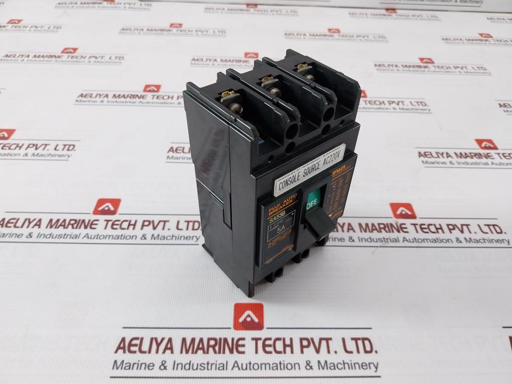 Fuji Electric Sa53B Auto Circuit Breaker 41-21637 Ac660V 50Af 3P Ac600V 5A 10Ka